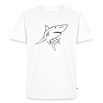 Hai - Vector Design - T-shirt Premium bio Homme - blanc - Devant - Nico (187cm)
