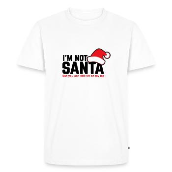 not santa - i'm not santa - Men's Premium Organic T-Shirt - white - Front - Nico (187cm)