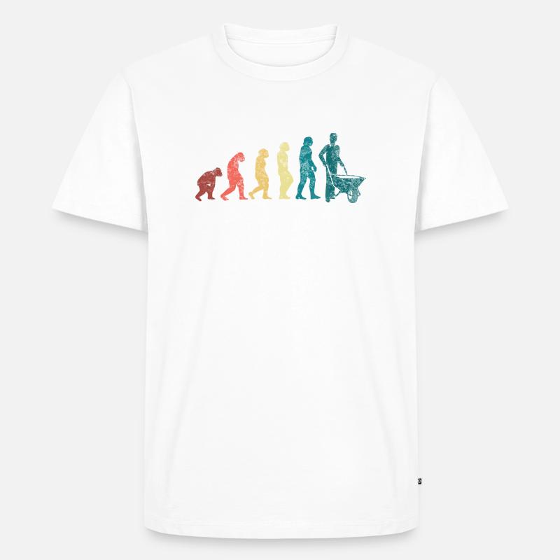 Client Evolution - Men's Premium Organic T-Shirt - white