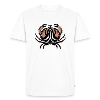 Crabe - T-shirt Premium bio Homme - blanc - Devant - Nico (187cm)