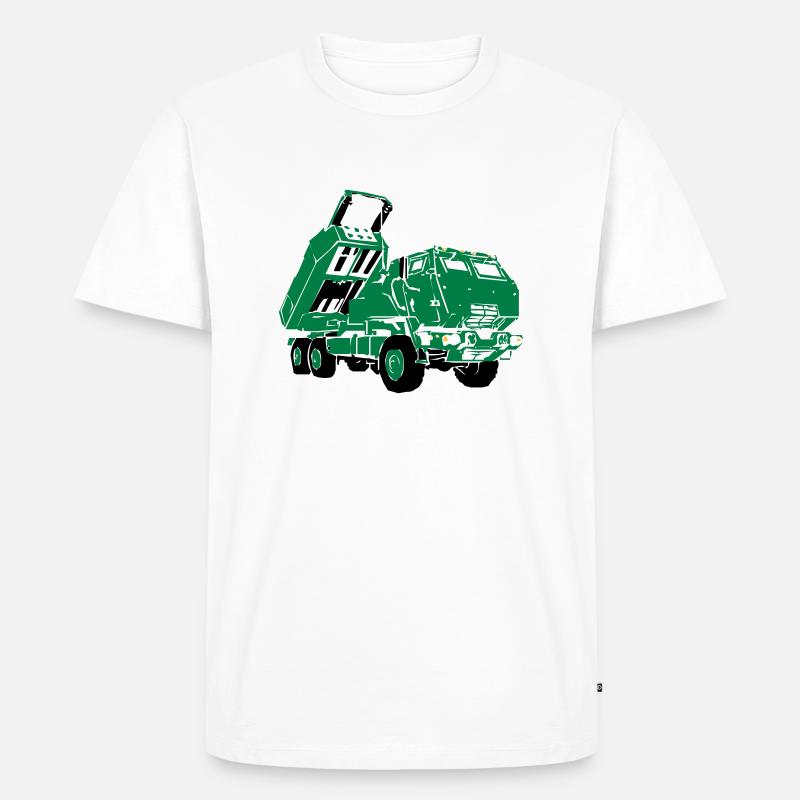 M142 HIMARS - Männer Premium Bio T-Shirt - Weiß