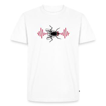 Pouls mouche domestique petite mouche domestique - T-shirt Premium bio Homme - blanc - Devant - Nico (187cm)