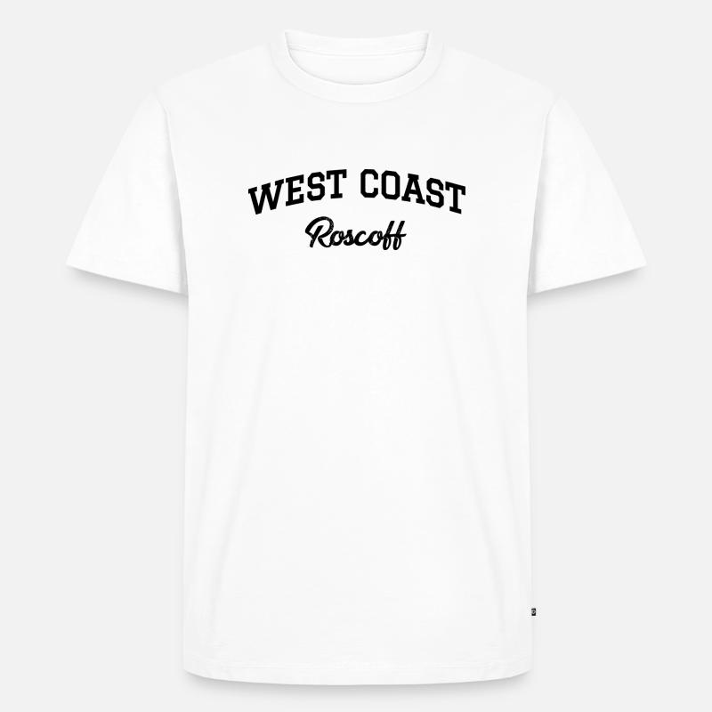 WESTKÜSTE Roscoff - Männer Premium Bio T-Shirt - Weiß