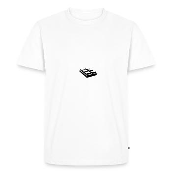no pain no chocolat - T-shirt Premium bio Homme - blanc - Devant - Nico (187cm)