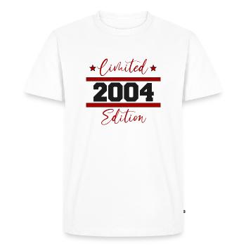 Limited Edition Born 2004 18th birthday - Men's Premium Organic T-Shirt - white - Front - Nico (187cm)