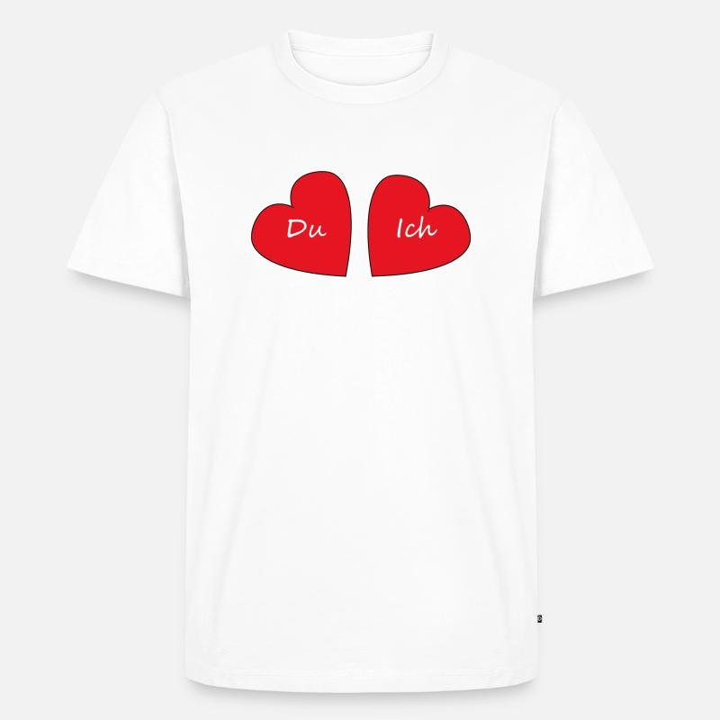 Du ich passt - Männer Premium Bio T-Shirt - Weiß