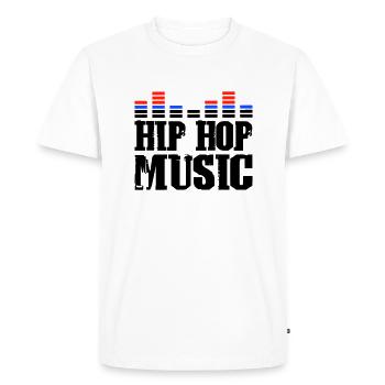 Hip Hop Music - Men's Premium Organic T-Shirt - white - Front - Nico (187cm)