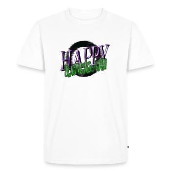 Croyez à l’idée de cadeau d’anniversaire de voyage spatial - T-shirt Premium bio Homme - blanc - Devant - Nico (187cm)