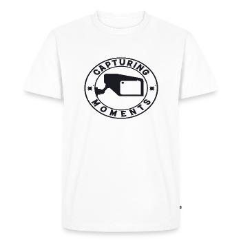 Capturing Moments - Men's Premium Organic T-Shirt - white - Front - Nico (187cm)