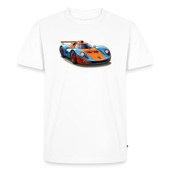 Voiture de sport - T-shirt Premium bio Homme - blanc - Devant - Nico (187cm)