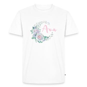 For Ava - Men's Premium Organic T-Shirt - white - Front - Nico (187cm)