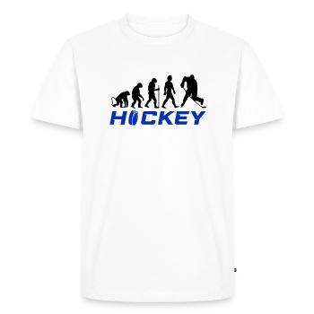 Hockey Evolution - Men's Premium Organic T-Shirt - white - Front - Nico (187cm)
