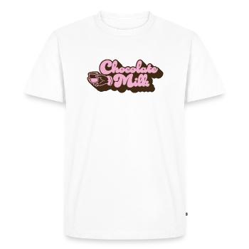 Chocolate Milk - Men's Premium Organic T-Shirt - white - Front - Nico (187cm)