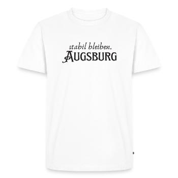 Augsbourg reste stable - T-shirt Premium bio Homme - blanc - Devant - Nico (187cm)