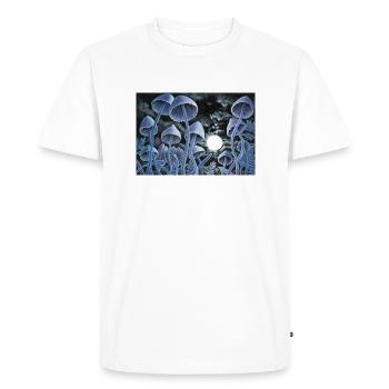 Twelve magic mushrooms at full moon - Men's Premium Organic T-Shirt - white - Front - Nico (187cm)