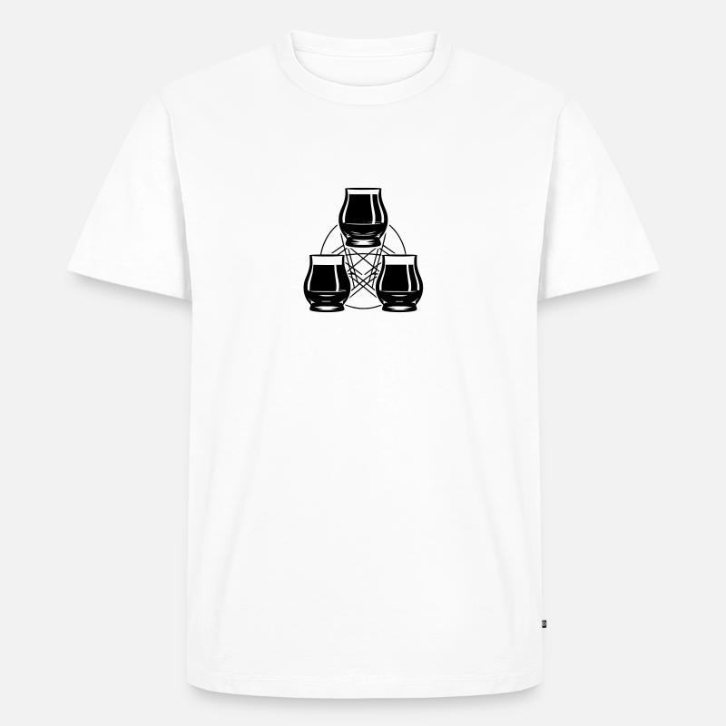 Peat - Männer Premium Bio T-Shirt - Weiß