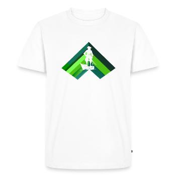 Pirate Bay Piracy - T-shirt Premium bio Homme - blanc - Devant - Nico (187cm)