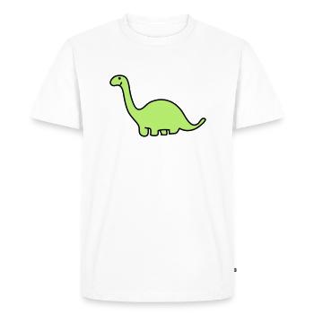 Cute Diplodocus - Men's Premium Organic T-Shirt - white - Front - Nico (187cm)