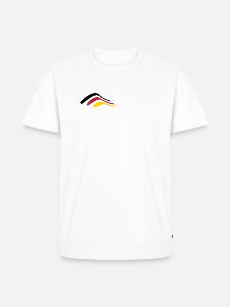 stripe bush_vec_3 - Men's Premium Organic T-Shirt - white