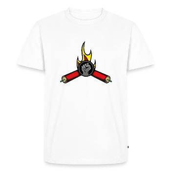 Cadeau de feux d'artifice pétards - T-shirt Premium bio Homme - blanc - Devant - Nico (187cm)