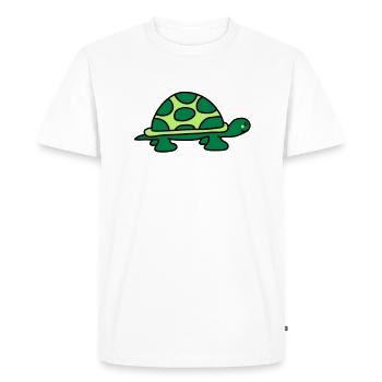 turtle - Men's Premium Organic T-Shirt - white - Front - Nico (187cm)