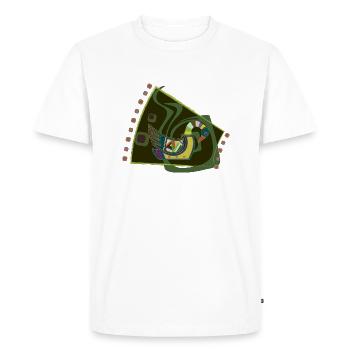 oie - T-shirt Premium bio Homme - blanc - Devant - Nico (187cm)