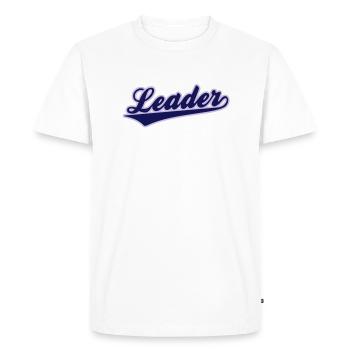 Leader - T-shirt Premium bio Homme - blanc - Devant - Nico (187cm)