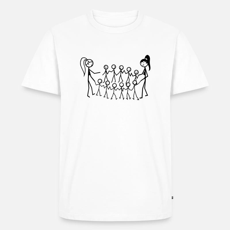 Kindergarten Erzieher - Männer Premium Bio T-Shirt - Weiß