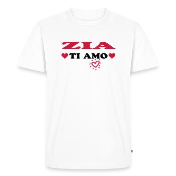 Zia ti amo - T-shirt Premium bio Homme - blanc - Devant - Nico (187cm)