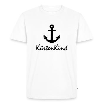 Coastal Child Anchor - Men's Premium Organic T-Shirt - white - Front - Nico (187cm)