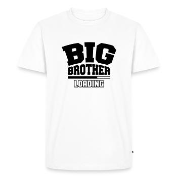 Big Brother Loading - Men's Premium Organic T-Shirt - white - Front - Nico (187cm)