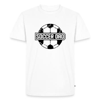 Sports Logo Soccer Dad - Men's Premium Organic T-Shirt - white - Front - Nico (187cm)
