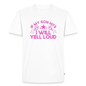 Football Mother Sports Fan Cadeau - T-shirt Premium bio Homme - blanc - Devant - Nico (187cm)