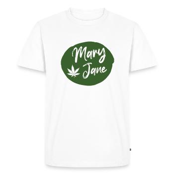 Mary Jane Drop - Men's Premium Organic T-Shirt - white - Front - Nico (187cm)