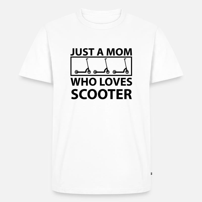 E-Scooter E-Roller Scooter - T-shirt Premium bio Homme - blanc