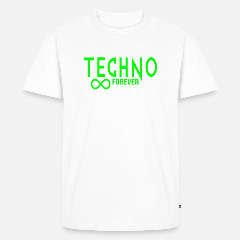 Techno forever infinity - Men's Premium Organic T-Shirt - white