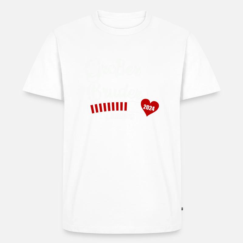 großer bruder loading 2024 - Männer Premium Bio T-Shirt - Weiß