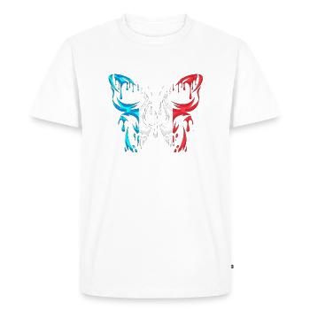 France country flag official states continent - Men's Premium Organic T-Shirt - white - Front - Nico (187cm)