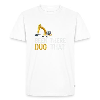Excavator digger fun gift for kids - T-shirt Premium bio Homme - blanc - Devant - Nico (187cm)