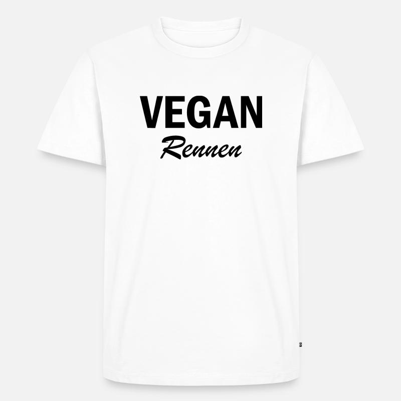 Marathon Running Jogging - Männer Premium Bio T-Shirt - Weiß