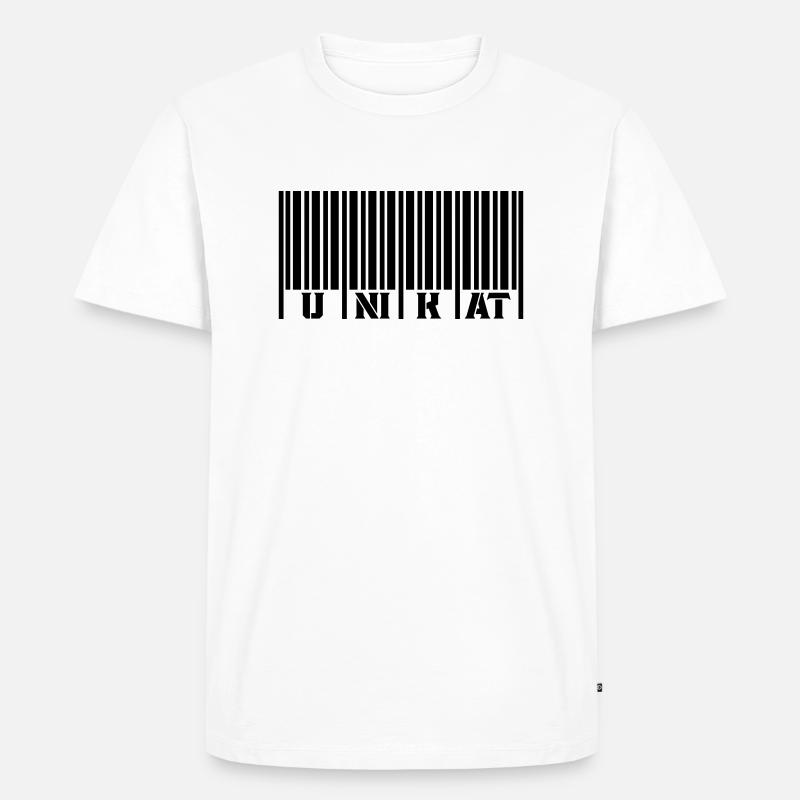 Code-barres unique - T-shirt Premium bio Homme - blanc