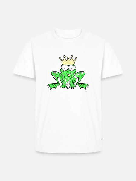 Prince Charming Frog King - Men's Premium Organic T-Shirt - white