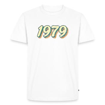 1979 - Men's Premium Organic T-Shirt - white - Front - Nico (187cm)
