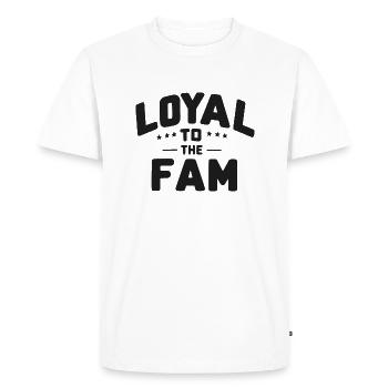 Loyal to the Fam - Men's Premium Organic T-Shirt - white - Front - Nico (187cm)