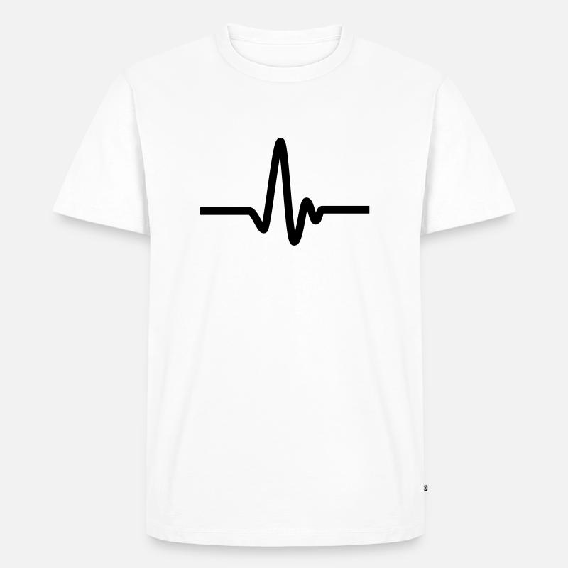 pulse - Men's Premium Organic T-Shirt - white