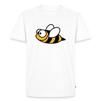 bienchen_3c - Men's Premium Organic T-Shirt - white - Front - Nico (187cm)
