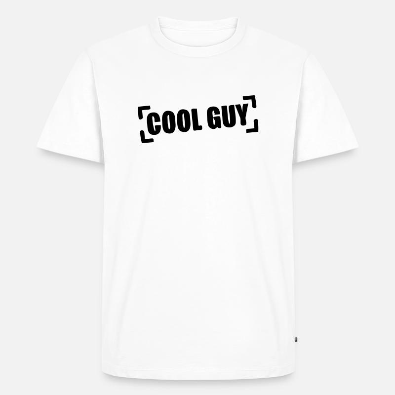 cool_guy_stamp_a1 - Männer Premium Bio T-Shirt - Weiß