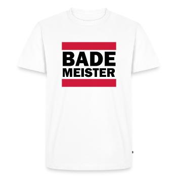 gardien de la piscine - T-shirt Premium bio Homme - blanc - Devant - Nico (187cm)