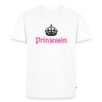 Princesse avec la couronne - T-shirt Premium bio Homme - blanc - Devant - Nico (187cm)