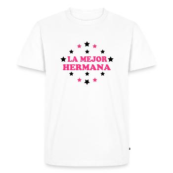 La mejor hermana - T-shirt Premium bio Homme - blanc - Devant - Nico (187cm)